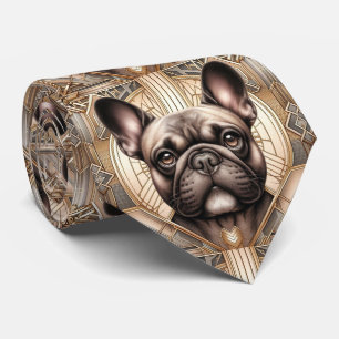 The Playful Dog Lover French Bulldog Dog Daddy Tie