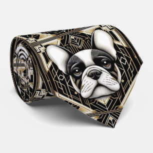 The Playful Dog Lover French Bulldog Dog Daddy Tie