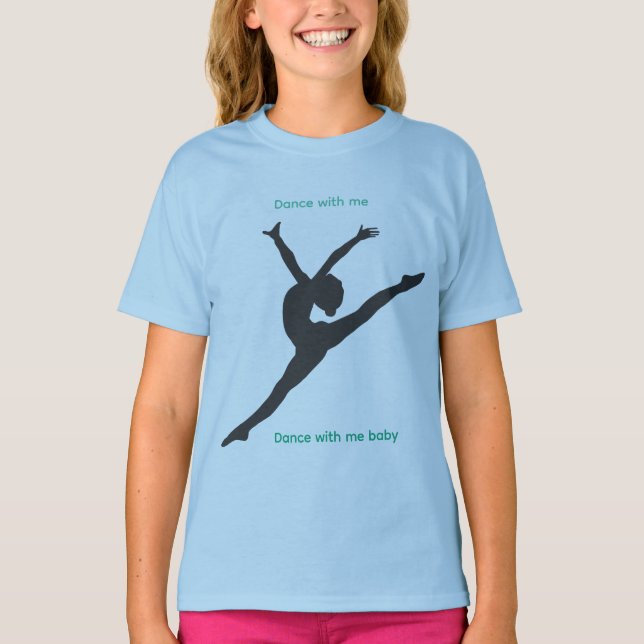 The Playground T-Shirt with dancer in blue (Front)