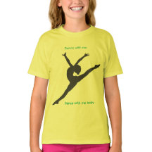 The Playground T-Shirt with dancer in chartreuse