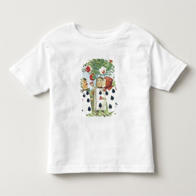 The Playing Cards Painting the Rose Bush Toddler T-Shirt (Front)