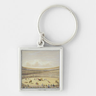 The Plaza de Toros of Madrid, 1865 (colour litho) Key Ring
