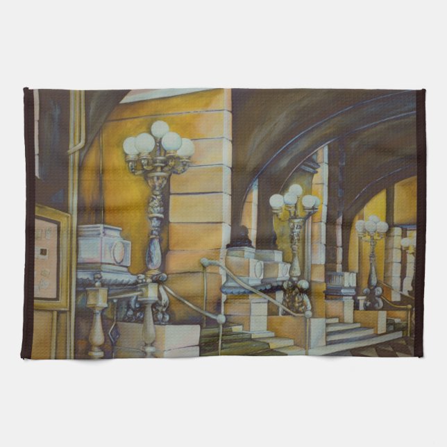 The Plaza Hotel, New York City Tea Towel (Horizontal)