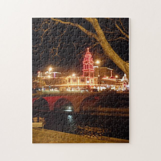 The Plaza Lights Jigsaw Puzzle (Vertical)