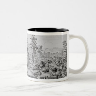 The pleasure garden and Pavilion of Pope Pius IV ( Two-Tone Coffee Mug