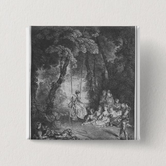 The pleasures of summer 15 cm square badge (Front)