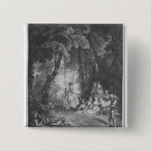 The pleasures of summer 15 cm square badge