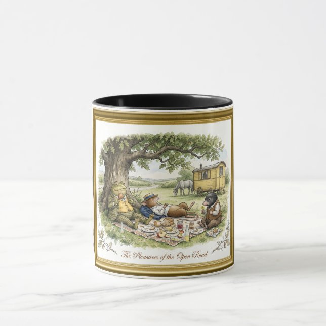 The Pleasures of the Open Road Wind in the Willows Mug (Center)