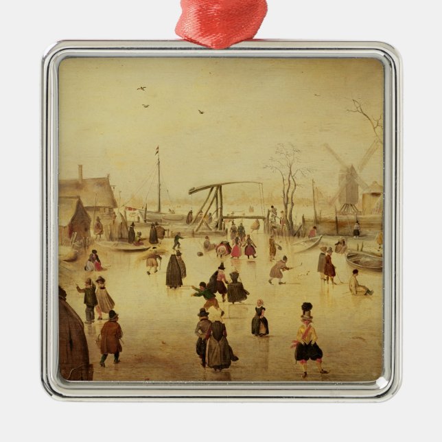 The Pleasures of Winter Metal Ornament (Front)