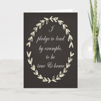 The Pledge Greeting Card