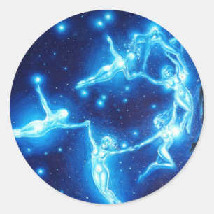The Pleiades  Classic Round Sticker