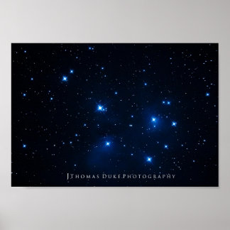 The Pleiades Star Cluster Poster