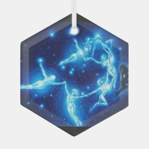 The Pleiads, or the seven sisters, Glass Tree Decoration