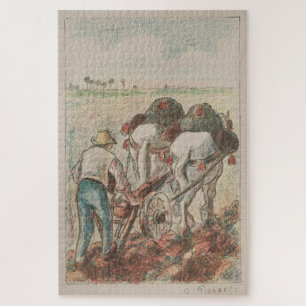 The Plough (1901) by Camille Pissarro Jigsaw Puzzle