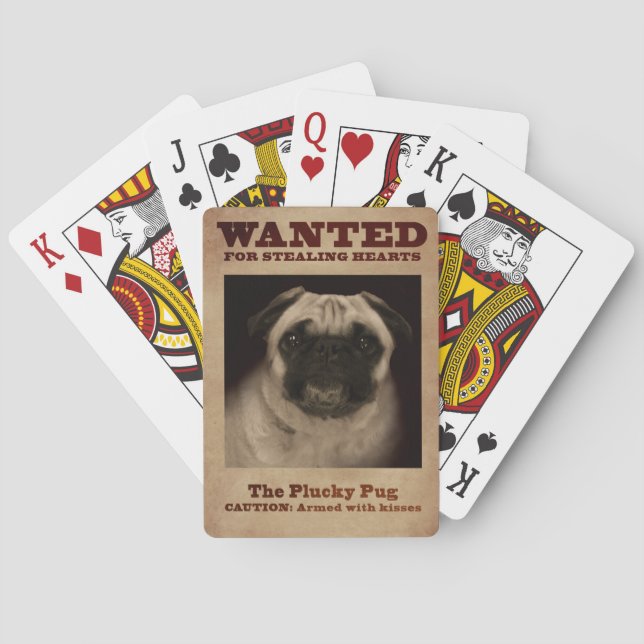 The Plucky Pug Playing Cards (Back)