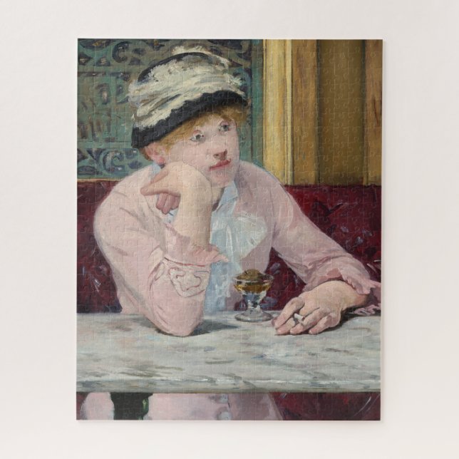 The Plum by Manet Impressionist Painting Jigsaw Puzzle (Vertical)