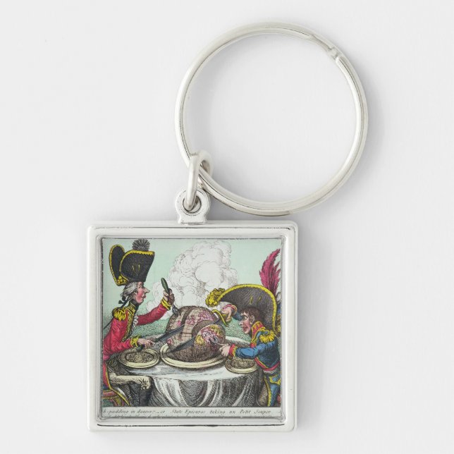 The Plum Pudding in Danger, 1805 Key Ring (Front)