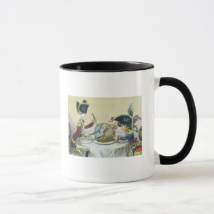 The Plum Pudding in Danger, 1805 Mug