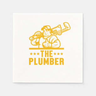 The Plumber Plumbing Tool Tools Profession Gift Napkin