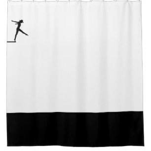 The Plunge - Diver on Deck Shower Curtain
