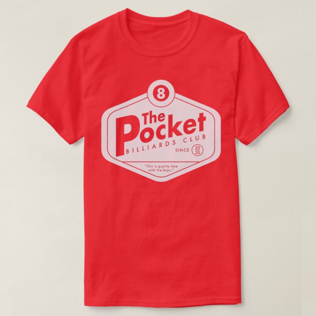 The Pocket Billiards Club Dark Classic TShirt (Design Front)