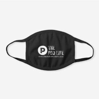 The Pod Life Black Cotton Face Mask