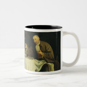 The Poet Alexis Piron at the Table Two-Tone Coffee Mug