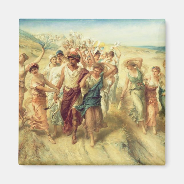 The Poet Anacreon (570-485 BC) with his Muses, 189 Magnet (Front)