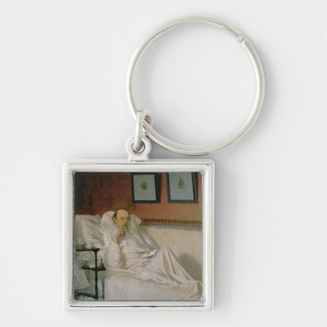 The Poet Nikolay Alekseyevich Nekrasov Key Ring (Front)