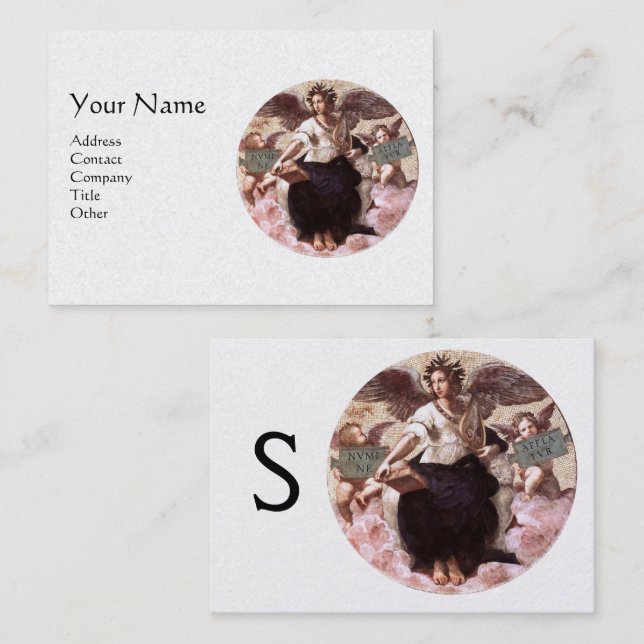 THE POETRY Allegory Fresco by Raffaello Sanzio Business Card (Front/Back)