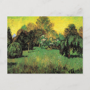 The Poet's Garden by Vincent van Gogh. Postcard