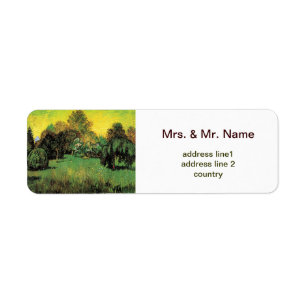 The Poet's Garden by Vincent van Gogh. Return Address Label
