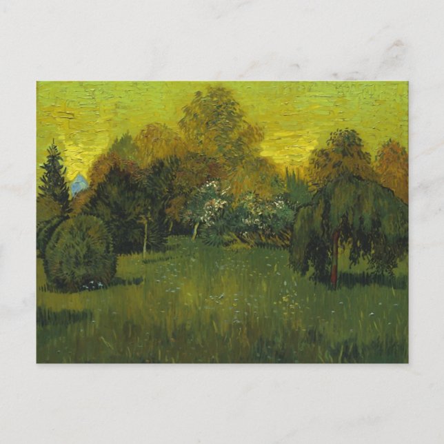 The Poet's Garden Van Gogh Fine Art Postcard (Front)