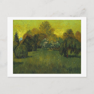 The Poet's Garden Van Gogh Fine Art Postcard