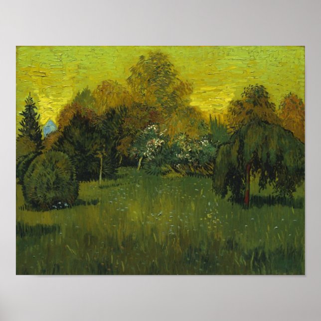 The Poet's Garden Van Gogh Fine Art Poster (Front)
