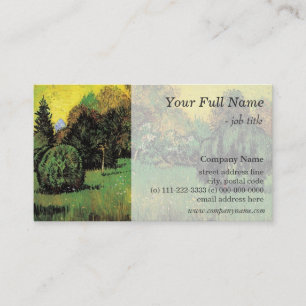 The Poet's Garden, Vincent van Gogh. Business Card