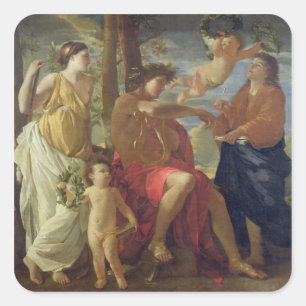 The Poet's Inspiration Square Sticker