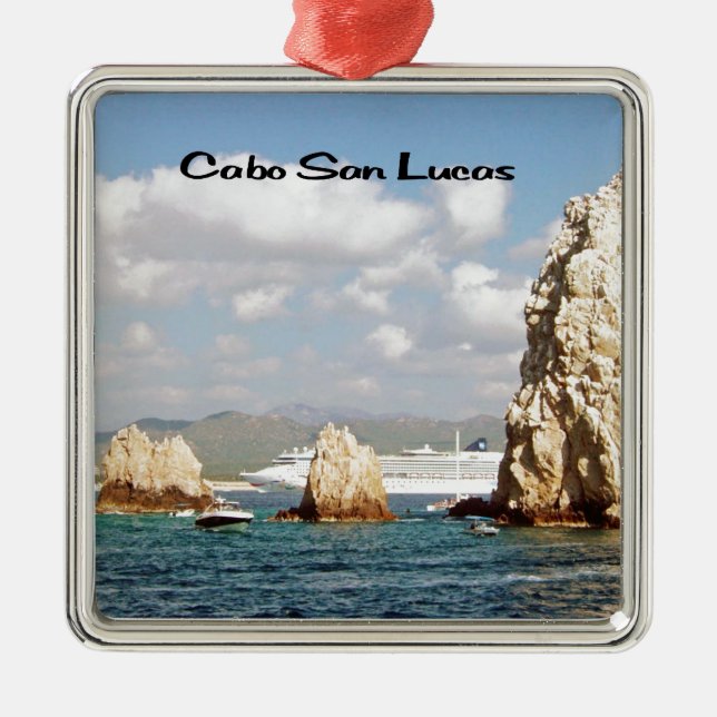 The point at Cabo San Lucas Metal Tree Decoration (Front)
