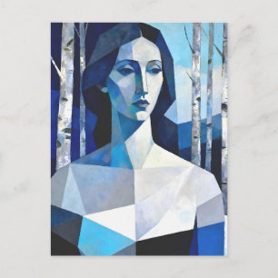 The Poise of “Caelith” – An Abstract Portrait Holiday Postcard