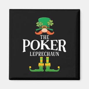 The Poker Leprechaun St Patricks Day Matching  Magnet