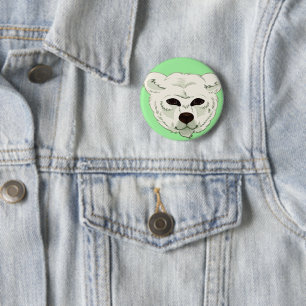 The Polar Bear Button Pin