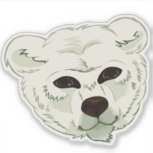 The Polar Bear // Custom-Cut Vinyl Sticker