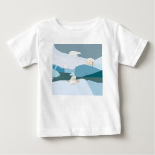The polar bear family baby T-Shirt