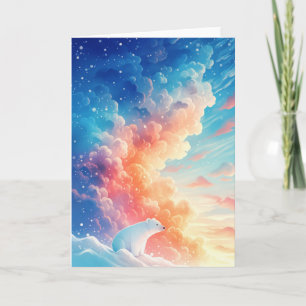 The Polar Bear Winter Reverie Card