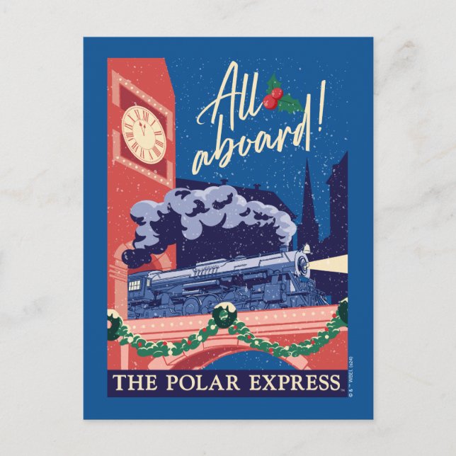 The Polar Express - All Aboard! Holiday Postcard (Front)
