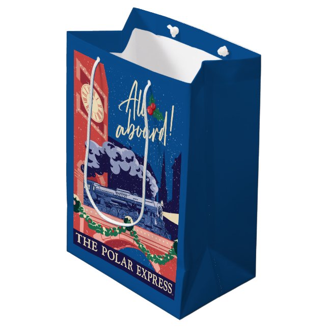 The Polar Express - All Aboard! Medium Gift Bag (Front Angled)