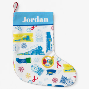The Polar Express   Christmas Icon Pattern Small Christmas Stocking