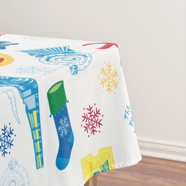 The Polar Express | Christmas Icon Pattern Tablecloth (In Situ)