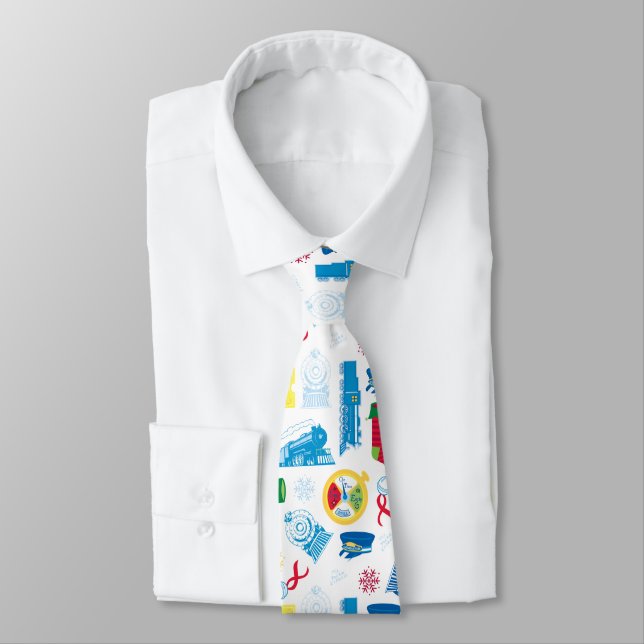 The Polar Express | Christmas Icon Pattern Tie (Tied)