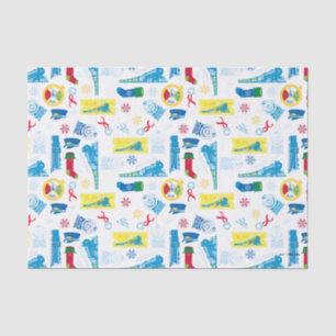 The Polar Express   Christmas Icon Pattern Tissue Paper